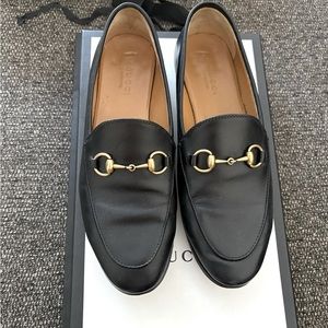 Gucci Jordaan Black leather loafers EU36.5